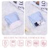 DGAZ Silk Sanitary Napkin Storage Bag, Period Bag for Teen Aged Girls, Portable Period Bag for Panty Liners/Menstrual Cup/Small TamponsMini Makeup Bag for Purse(Celeste) view 4