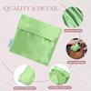 DGAZ Silk Sanitary Napkin Storage Bag, Period Bag for Teen Aged Girls, Portable Period Bag for Panty Liners/Menstrual Cup/Small TamponsMini Makeup Bag for Purse(Vert Criquet) view 2