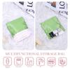 DGAZ Silk Sanitary Napkin Storage Bag, Period Bag for Teen Aged Girls, Portable Period Bag for Panty Liners/Menstrual Cup/Small TamponsMini Makeup Bag for Purse(Vert Criquet) view 4