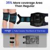 NEWGO Ice Pack for Knee Injuries Reusable, Knee Ice Pack Wrap Around Entire Knees for Replacement Surgery Recovery, Gel Cold Pack Wrap for Meniscus Tear, ACL, Swelling Pain Relief - 2 Pack Black view 3