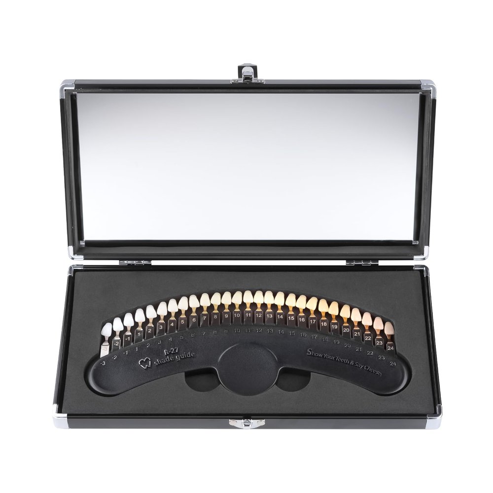 27 Colors Shade Guide Shade Chart Teeth Color Contrast Comparison for Home Beauty Salon Use R-27