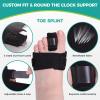 lefeke Toe Splint for Broken Toe Support, Toes Brace for Men and Women, Fracture Toes Protector for Second Toe to Pinky view 4