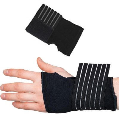 TopHomer Black Wrist Brace Wrist Support with Strap, Adjustable Support Sleeve, Breathable Wrist Wraps Wrist Pain Relief Highly, Velcro Design for Tennis, Golf, Sports, Exercise