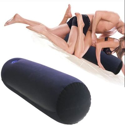 2024 Newly Cylinder Sex Cushion Support Pillow Blue Sex Position Pillow for Women - Portable Inflatable Sex Positions Pillow Hip BDSM Toys for Travel Use Sex Furniture for Bedroom Sweater HFR5