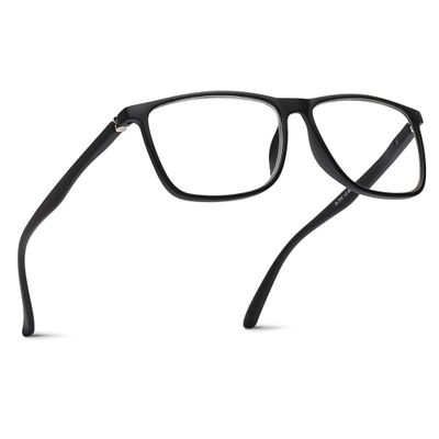 2SeeLife Durable Large TR-90 Reading Glasses for Men  Medium-Wide Fit, Flexible Sturdy Frame, Spring Hinges, Premium Readers, Black Matte, +2.75