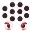 Multi-Color Glaze Glass Aromatherapy Pendant Bottle - Round Flat Shape with Top & Side Openings for Essential Oils/Perfume - Necklace Diffuser (Grape Purple) view 1