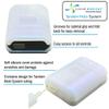 Tandem Mobi Protective Gel Skin Cover | Soft Silicone Case Fits Snug Around Mobi Insulin Pump to Protect Against Scratches and Drops | Tandem Diabetes Care (White Shimmer) view 3