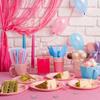 150-Pack Biodegradable Paper Straws - Blue and Pink Disposable Drinking kids Stand supplies accessories Sticks for Cake Pops in Holiday Celebrations Gender Party Decor favors Baby Shower view 2