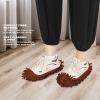 10Pcs Mop Slippers, Wearable Mop Pad, Mop Slippers Shoes Cover for Sweeping House Office Bathroom Kitchen (Brown) view 2