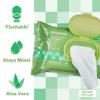McKesson Flushable* Adult Wet Wipes  576 Wipes (12 Pack of 48)  Aloe & Vitamin E, Plant-Based Cleansing Wipes, Scented view 2