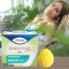 Sensitive Care Pads Moderate, 20 Regular Pads - Bladder Leakage Pads for Women | Bundled with Beyondeals Bath Sponge - Soft, Breathable, High Absorbent Incontinence Pads Cotton ~ [Pack of 2], White view 2