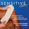 Sensitive Care Pads Moderate, 20 Regular Pads - Bladder Leakage Pads for Women | Bundled with Beyondeals Bath Sponge - Soft, Breathable, High Absorbent Incontinence Pads Cotton ~ [Pack of 2], White view 4