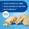 Atkins Lemon Wafer Crisps, Protein Snack, 10g Protein, 4g Net Carbs, 1g Sugar, 5g Fiber, 5 Count view 4