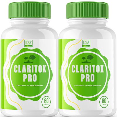 (2 Pack) Claritox Pro, Claritox Pro Support Supplement Pills, Claritox Pro Reviews, Claritox Pro Capsules, Claritox Pro Capsule Support Supplement - Advanced Pill Formula, 120 Capsules for 2 Months