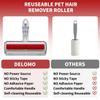 Roller Pet Hair Remover and Reusable Lint Roller - Cat and Dog Hair Remover for Furniture, Couch, Carpet, Clothing and Bedding - Portable, Multi-Surface Fur Removal Tool view 4