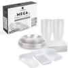 Grandipity Disposable Plastic Dinnerware Sets for Parties (350 pcs) view 1