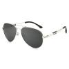 COTIA Reader Sunglasses for Men Classic Reading Glasses Outdoor Full Lenses Magnifying Eyewear Non Bifocal (silver, 1.75, x) view 1