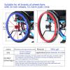 1 Pair 24-inch Rear Wheel Sports Wheelchair Non-Slip Wear-Resistant Silicone Hand Wheelchair Push Rim Covers,Hand Wheel Snare Pads,A,24 inch view 2