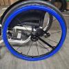 1 Pair 24-inch Rear Wheel Sports Wheelchair Non-Slip Wear-Resistant Silicone Hand Wheelchair Push Rim Covers,Hand Wheel Snare Pads,A,24 inch view 3