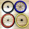 1 Pair 24-inch Rear Wheel Sports Wheelchair Non-Slip Wear-Resistant Silicone Hand Wheelchair Push Rim Covers,Hand Wheel Snare Pads,A,24 inch view 4