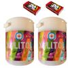 Jinkyoerr Lotte Xylitol Gum 7 Fruits Flavor Assortment Bottle 4.69oz(133g) Set Of 2 And Chewing Gum 2pcs view 1