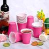 Kochorie 100 Pack Hot Pink Disposable Plastic Cups 12 Ounce Drinking Party Cups Bulk Party Cups for Wedding Birthday Graduation Christmas Parties, Picnics Events view 4