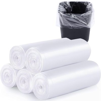 100 Count 8 Gallon Trash Bags Clear Medium Garbage Bags 1.1 mil Strong, Leakage-Free,Unscented 30 Liter Thick for Bathroom, Office, Kitchen Waste Basket Trash Can (Clear, 8 Gallon-100 Count)