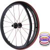 Wheelchair Handrim Covers, 22 24In Silicone Non-Slip Wear-Resistant Hand Rear Wheel, Wheelchair Push Rim Covers,005,24in view 1