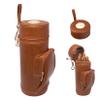 AMANCY Premium Cigar Humidor Case with Accessory Pocket, Classical Black Cylinder Bundle With Classy Brown Cylinder view 2