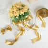 Sagaat Champagne Gold Ribbon 1-1/2 Inch 50 Yards, Solid Satin Ribbon for Flower Bouquet, Crafts, Gift Wrapping, Bridal Invitations, Hair, Festival and Party Decorations view 4