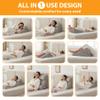 Ruqmuis 4PCS Wedge Pillow Set for After Surgery, Adjustable 9&12 Inch Bed Wedge Pillow for Sleeping, Incline Pillow Wedge for Headboard, Post Surgery, Acid Reflux, Neck&Back Support, Grey view 2
