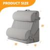 Ruqmuis 4PCS Wedge Pillow Set for After Surgery, Adjustable 9&12 Inch Bed Wedge Pillow for Sleeping, Incline Pillow Wedge for Headboard, Post Surgery, Acid Reflux, Neck&Back Support, Grey view 3
