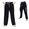 BOYUDZLTD Catheter Pants for Men/Women, Nephrostomy/Urinary Pants, Holds 2 Urine Bags (Black, Large-Waist: 27.5''40.1'') view 1