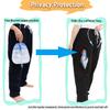 BOYUDZLTD Catheter Pants for Men/Women, Nephrostomy/Urinary Pants, Holds 2 Urine Bags (Black, Large-Waist: 27.5''40.1'') view 2