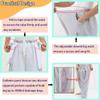 BOYUDZLTD Catheter Pants for Men/Women, Nephrostomy/Urinary Pants, Holds 2 Urine Bags (Black, Large-Waist: 27.5''40.1'') view 3