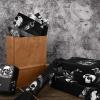 100 Sheets Halloween Tissue Paper for Gift Bags Black White Skull Raven Printed Tissue Paper Spooky Decorative Tissue for Gift Wrapping for Halloween Party DIY Craft, 13.7 x 19.6 Inch view 4