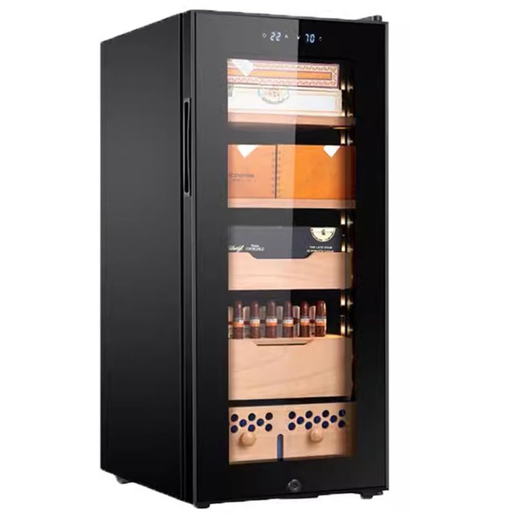 Constant Temperature and Humidity Humidor Cigar Humidor Cabinet Cedar Wood Shelf Cigar Storage Cabinet Electronic Cigar Cabinet