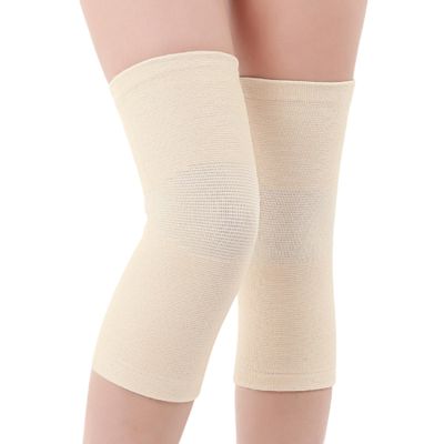 1 Pair Cotton Knee Compression Sleeves Knee Support for Joint Pain Arthritis Pain Relief, Elastic Knee Brace for Sports, Fits Men Women