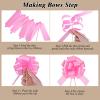 12 PCS Clear Cellophane Gift Bags 16x24 Inch Easter Cellophane Wrap with 12 Pull Bows for Baby Shower Easter Gift Baskets Birthday 2.5 Mil Thick view 3