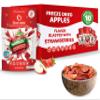 Happles Freeze Dried Apples with Strawberry Fruit Powder  100% Natural, No Added Sugar, Healthy Low Calorie Apple Crisps Snack for Adults & Kids, Gluten Free, No Artificial Flavours (10 Pack) view 1