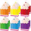12Pcs Welcome Back to School Pencil Gift Favors Bags First Day of School Candy Boxes with Handle Pencil Goodie Treat Bag for Teacher Appreciation Kindergarten Graduation Birthday Party Supplies view 1