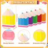 12Pcs Welcome Back to School Pencil Gift Favors Bags First Day of School Candy Boxes with Handle Pencil Goodie Treat Bag for Teacher Appreciation Kindergarten Graduation Birthday Party Supplies view 3