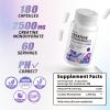 Allcoovita Creatine Monohydrate Capsules -3 Creatine Capsules per Serving, 2500mg, Gluten Free, 180 Capsules view 2