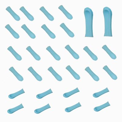 100Pcs Ear Spoon Tips Ear Wax Removal Replacement Tips Ear Cleaner Replacement Tips Pick Ear Wax Removal Replacement Accessories Ear Health Care Ear Cleaning Kit(Blue)
