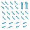 100Pcs Ear Spoon Tips Ear Wax Removal Replacement Tips Ear Cleaner Replacement Tips Pick Ear Wax Removal Replacement Accessories Ear Health Care Ear Cleaning Kit(Blue) view 1