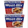 Aussie Made Weet-Bix 97% Wholegrain (VALUE PACK 2 x 1.2kg Ea) By Sanitarium Health Food Company Australia. Low in Sugar. Goodness and Energy view 1