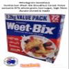 Aussie Made Weet-Bix 97% Wholegrain (VALUE PACK 2 x 1.2kg Ea) By Sanitarium Health Food Company Australia. Low in Sugar. Goodness and Energy view 2