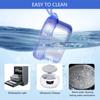 Mckkor Leak Proof Portable Denture Bath Case Denture Cleaning Cup, False Teeth Holder Mouthguard Night Guard Container Box Retainer Soaking Case for Travel, Household, Office - Transparent Blue view 4