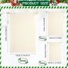 Clysee 12 Pcs Santa Sublimation Blank Christmas Sacks Drawstring Christmas Gift Bag Xmas Canvas Cotton Sack for Xmas Gift Sublimation Drawstring Bag, 3 Size (43", 27", 20") view 2
