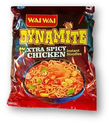 Wai Wai Dynamite Xtra Spicy Chicken Instant Noodles 100g Unique